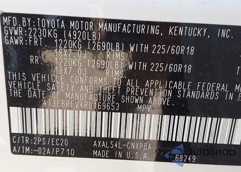 2024 Toyota Rav4 Hybrid Xse from USA, damaged, VIN 4T3E6RFV4RU169653